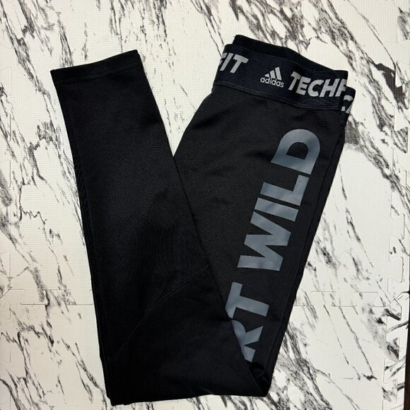 EUC - Adidas Leggings - Part Wild - Size L - Picture 1 of 6